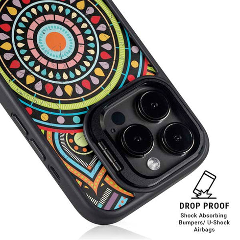 Finding Center Colored iPhone 16 Pro Kickstand Case
